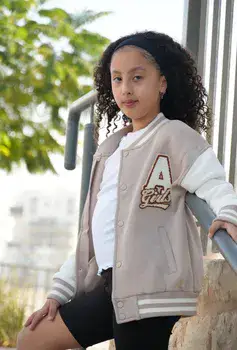 ג'קט פוטר בייסבול - בנות