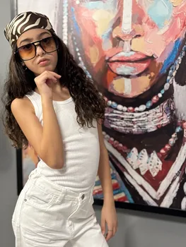 ג'ינס לבן בנות